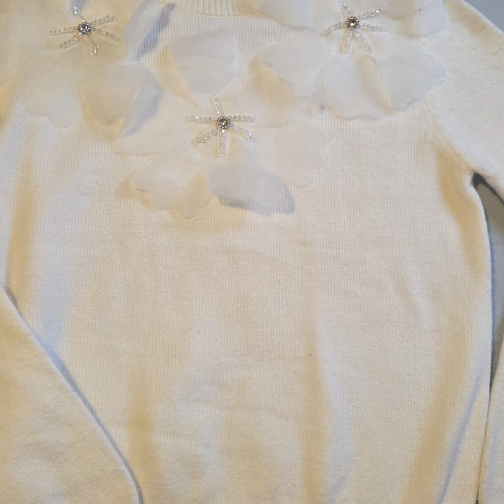 Ava Rose Classic White Turtleneck Sweater